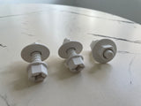Replacement Toy Bolts / Screws and Flange Nuts - Plastic (AM)